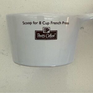 Peets Porcelain French Press Coffee Scoop-8 Cup ☕️